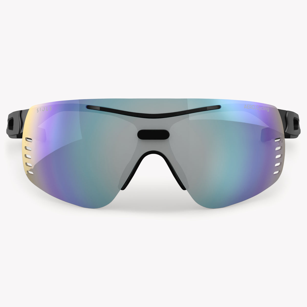 AERO.Cycling Blackberry Mirror Black Matt Frontansicht
