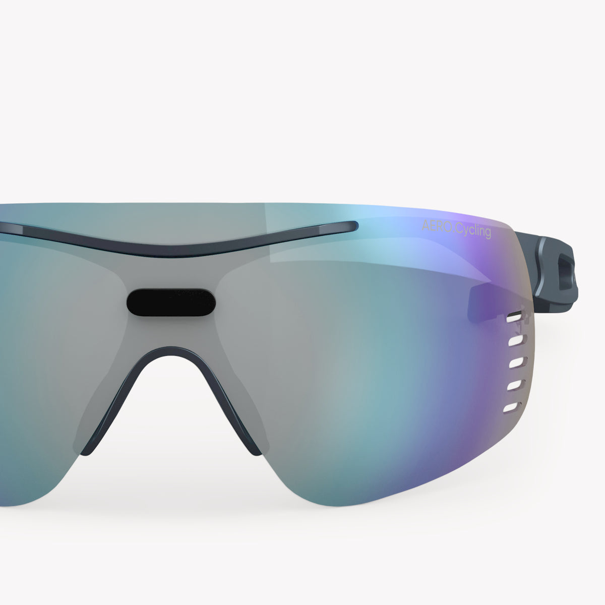 AERO.Cycling Blackberry Mirror Steel Blue Detail