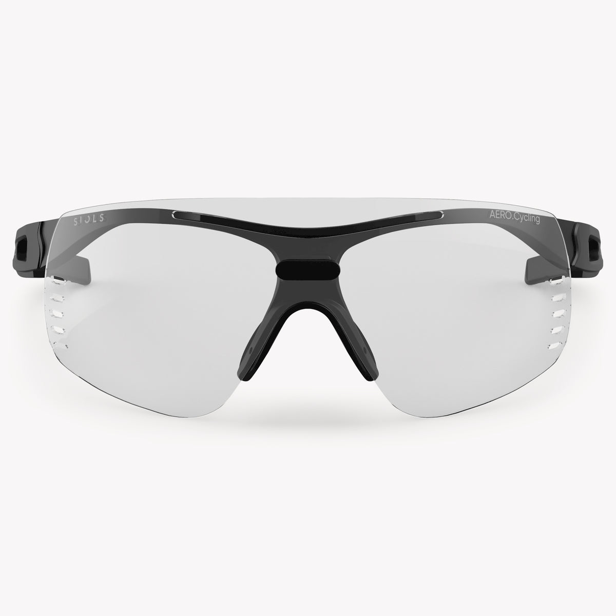 AERO.Cycling Clear Pure Black Matt Frontansicht