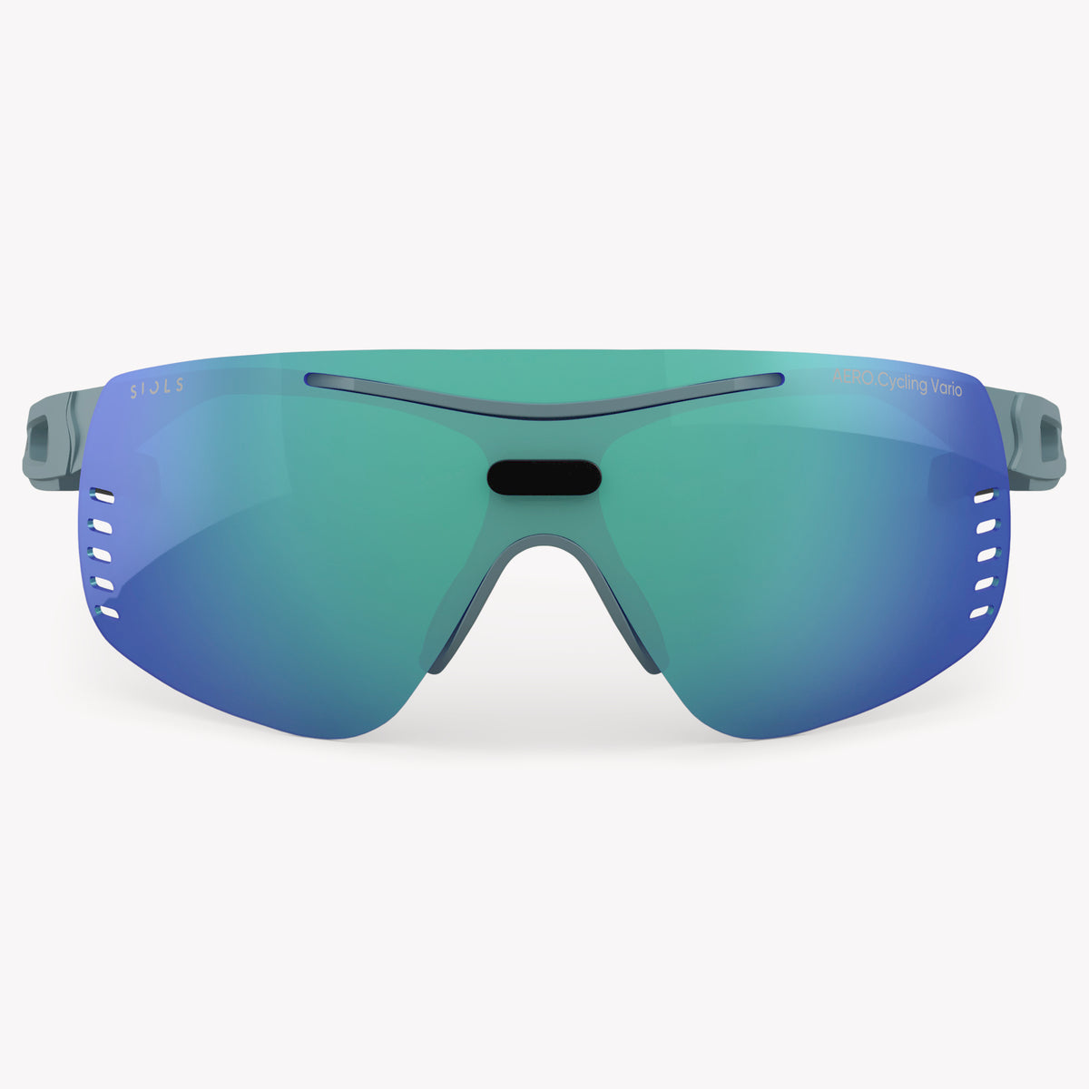 AERO.Cycling Vario Clear Blue Mirror Aqua dunkel Frontansicht