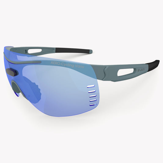 AERO.Cycling Vario Clear Blue Mirror Aqua hell 3/4 Ansicht