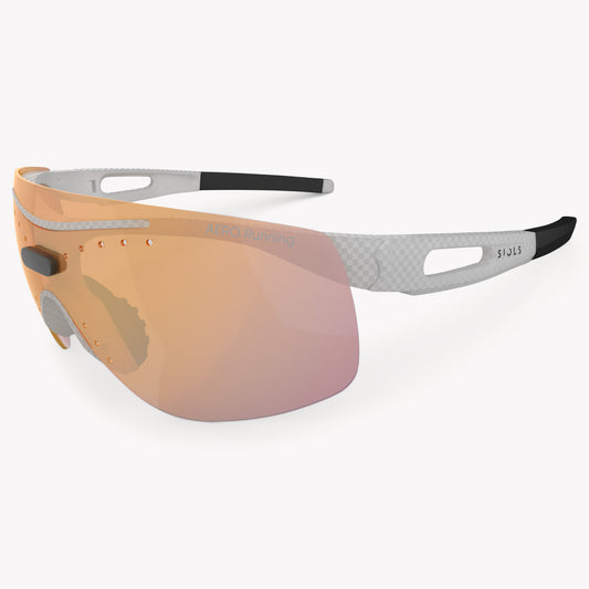 AERO.Running Peach Mirror Carbon White 3/4 Ansicht