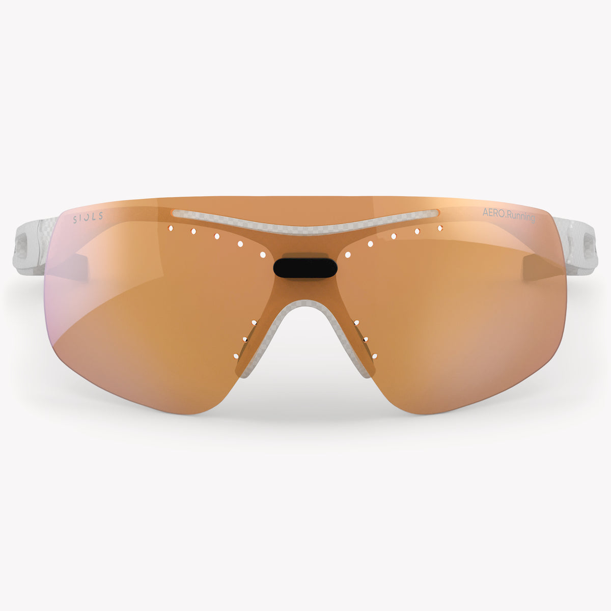 AERO.Running Peach Mirror Carbon White Frontansicht