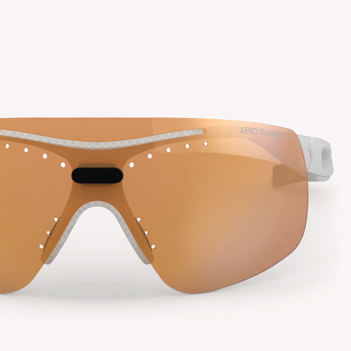 AERO.Running Peach Mirror Carbon White Detail