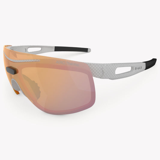 AERO.Thermo Orange Mirror Carbon White 3/4 Ansicht