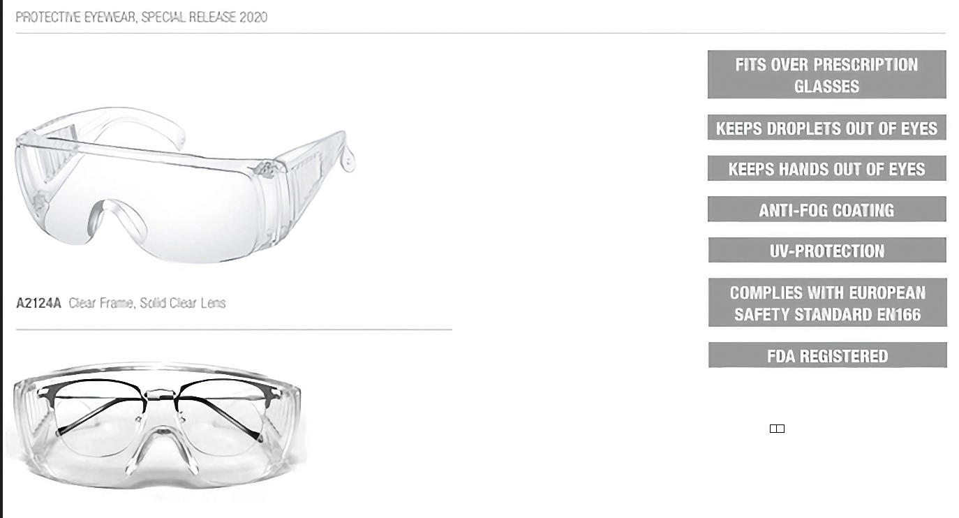 Sicherheitsbrille - diese können Sie über Ihre eigene Brille tragen