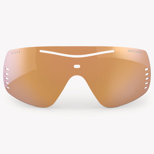 Aero.Cycling Shield Peach Frontansicht