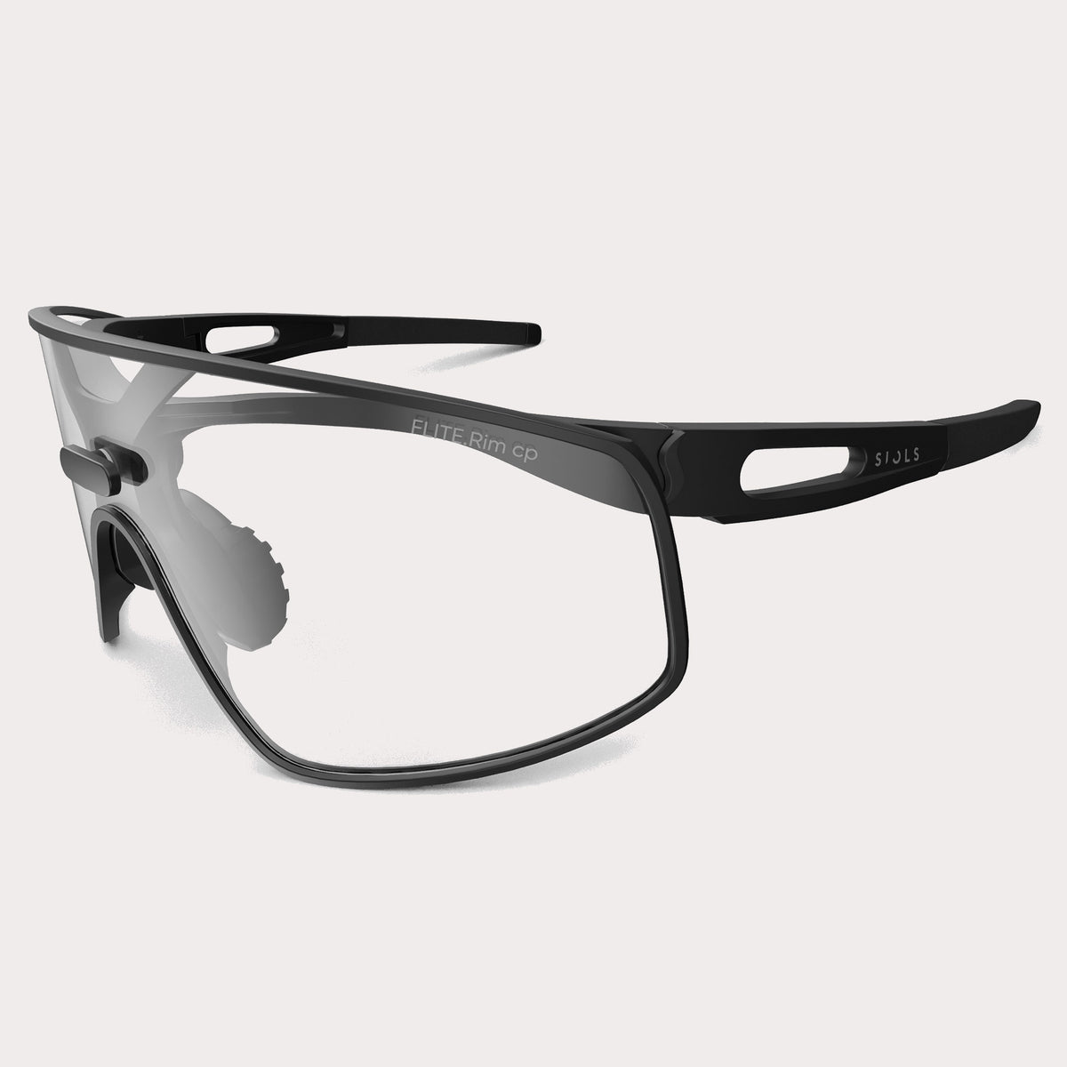 SIOLS FLiTE.Rim cp Clear Pure Black 3/4 Ansicht