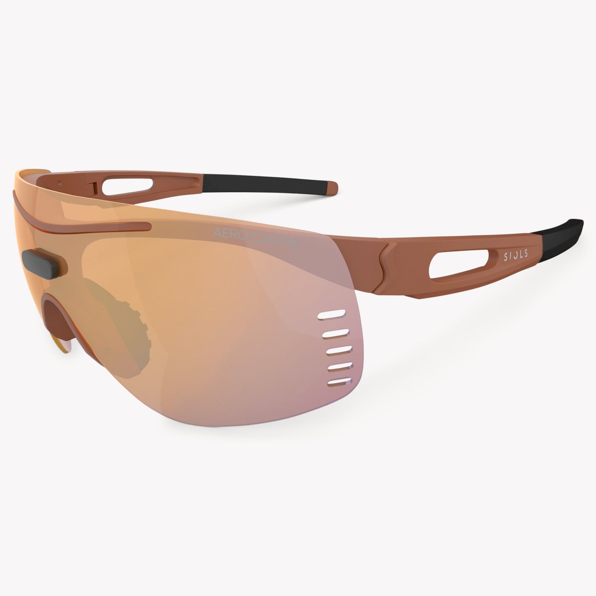 SIOLS AERO.Cycling System Sportbrille – aerodynamische Fahrradbrille mit Sehstärke mit Wechselgläsern, 100 % UV-Schutz und Windschutz für optimale Sicht beim Radsport.