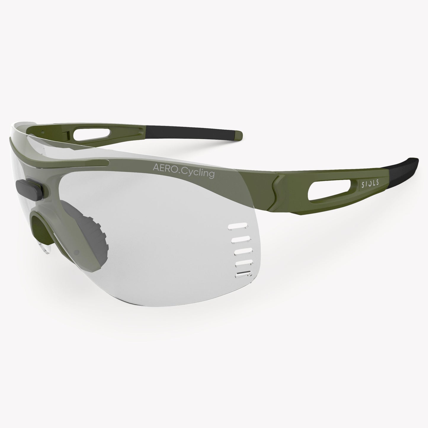 SIOLS AERO.Cycling System Sportbrille – aerodynamische Fahrradbrille mit Sehstärke mit Wechselgläsern, 100 % UV-Schutz und Windschutz für optimale Sicht beim Radsport.