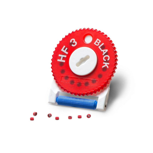 Audio Service HF3 Cerumenfilter Black/Rot – Ersatzfilter für Hörgeräte (16 Stück)