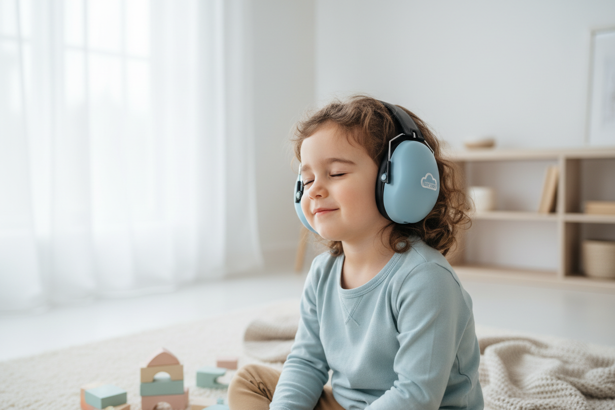 kind mit kapselgehörschutz 16:9 Format